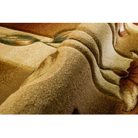 Kusový koberec ANTOGYA Flora - krémový/hnedý