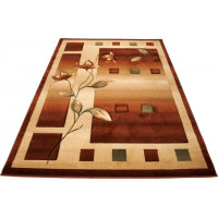 Kusový koberec ANTOGYA Flora - krémový/hnedý