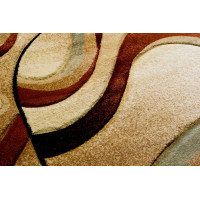 Kusový koberec ANTOGYA Wave - krémový/hnedý