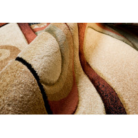 Kusový koberec ANTOGYA Wave - krémový/hnedý