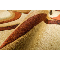 Kusový koberec ANTOGYA Wave - krémový/hnedý