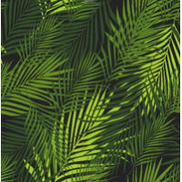 Vodeodolná obliečka na vankúš BOTANIC Dark Palms 40x60 cm