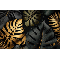 Vodeodolná obliečka na vankúš BOTANIC Black Gold 40x60 cm