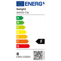 LED COB opasok, sada s adaptérom, vypínač, 5m, 8W/m, 800lm/m, studená biela