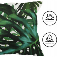 Vodeodolná obliečka na vankúš BOTANIC Monstera 40x60 cm - zelená