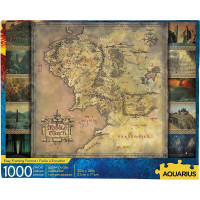 AQUARIUS Puzzle Pán Prsteňov: Mapa Stredozeme 1000 dielikov