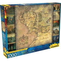 AQUARIUS Puzzle Pán Prsteňov: Mapa Stredozeme 1000 dielikov
