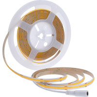 LED COB opasok, sada s adaptérom, vypínač, 5m, 8W/m, 800lm/m, teplá biela