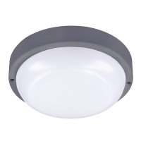 LED vonkajšie osvetlenie okrúhle - 20 cm - šedá farba