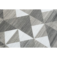 Kusový koberec ISFAHAN Geometry - tmavo šedý
