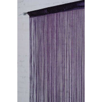 Šnúrkový záves SPAGHETTI 90x200 cm - fialový