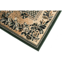 Behúň ATLAS flora - tmavo béžový/zelený