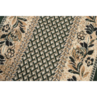 Behúň ATLAS flora - tmavo béžový/zelený