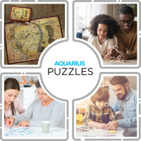 AQUARIUS Puzzle Hobit: Mapa Stredozeme 1000 dielikov