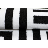 Kusový koberec TAPIS Contrast - čierny/biely