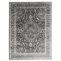 Kusový koberec ISFAHAN Tirgan - tmavo šedý