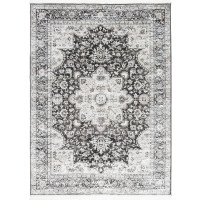 Kusový koberec ISFAHAN Alam - tmavo šedý/strieborný