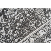 Kusový koberec ISFAHAN Iran - tmavo šedý