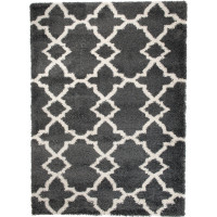 Kusový koberec Shaggy HIMALAYA Orient - tmavo šedý/krémový