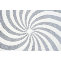 Kusový koberec HYPNOTIZE - svetlo šedý/biely