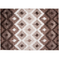 Kusový koberec RASTA Tiles - hnedý/béžový
