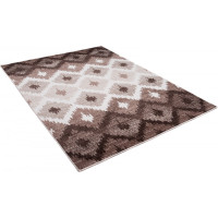 Kusový koberec RASTA Tiles - hnedý/béžový