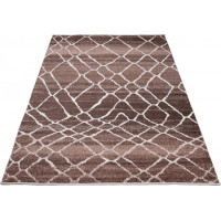 Kusový koberec RASTA Net - hnedý/krémový
