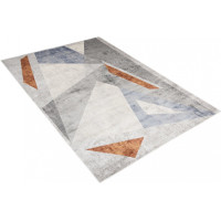 Kusový koberec FEYRUZ Fragments - svetlo šedý/sivý