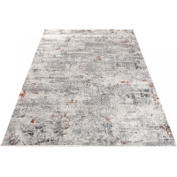 Kusový koberec FEYRUZ Print - krémový/sivý