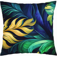 Vodeodolná obliečka na vankúš BOTANIC Blue Gold 45x45 cm
