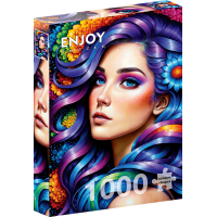 ENJOY Puzzle Dúhové kvety 1000 dielikov