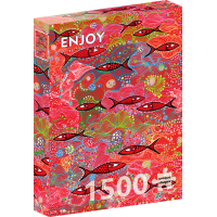 ENJOY Puzzle Sýto červená 1500 dielikov