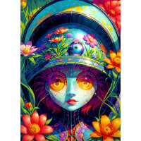 ENJOY Puzzle Kvetinová bojovníčka 1000 dielikov
