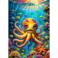 ENJOY Puzzle Roztomilá chobotnička 1000 dielikov