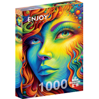 ENJOY Puzzle Maľovaná slečna 1000 dielikov