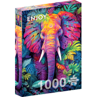 ENJOY Puzzle Maskovaný slon 1000 dielikov