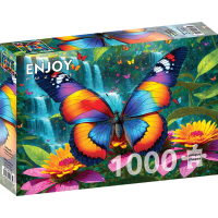 ENJOY Puzzle Motýľ v lese 1000 dielikov