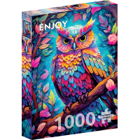 ENJOY Puzzle Oslnivá sova 1000 dielikov