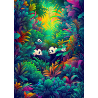 ENJOY Puzzle Pandí nebo 1000 dielikov
