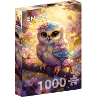 ENJOY Puzzle Roztomilá malá sovička 1000 dielikov