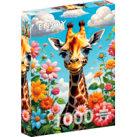 ENJOY Puzzle Roztomilá žirafka 1000 dielikov