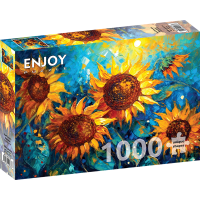 ENJOY Puzzle Stretnutie slnečníc 1000 dielikov