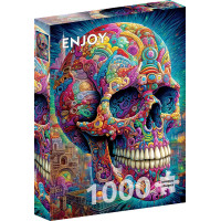 ENJOY Puzzle Podivná lebka 1000 dielikov