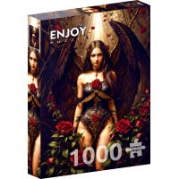 ENJOY Puzzle Temný anjel 1000 dielikov