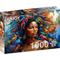 ENJOY Puzzle Pierková kráľovná 1000 dielikov