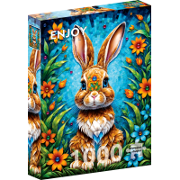ENJOY Puzzle Záhradný zajačik 1000 dielikov