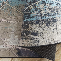 Kusový koberec HONOR Burst - tmavo šedý/modrý