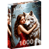 ENJOY Puzzle Dáma a vlk 1000 dielikov