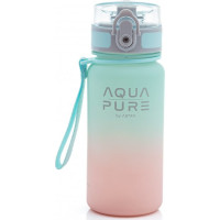 ASTRA Zdravá fľaša na vodu Aqua Pure 400 ml ružovo-mintová