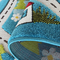 Kusový koberec Color Kids - DEDIČKA - modrý